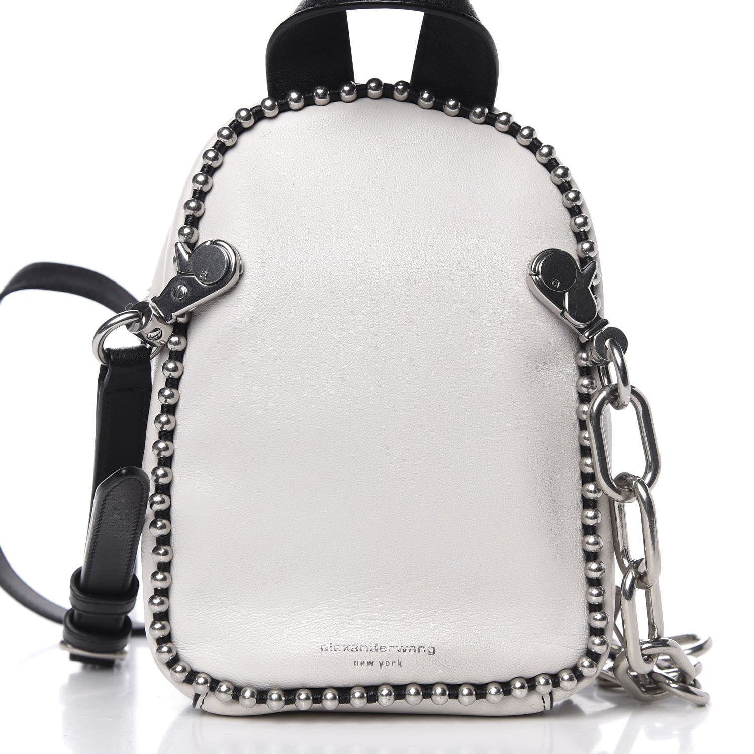 Alexander Wang Lambskin Studded Mini Attica Backpack White 11 of 13