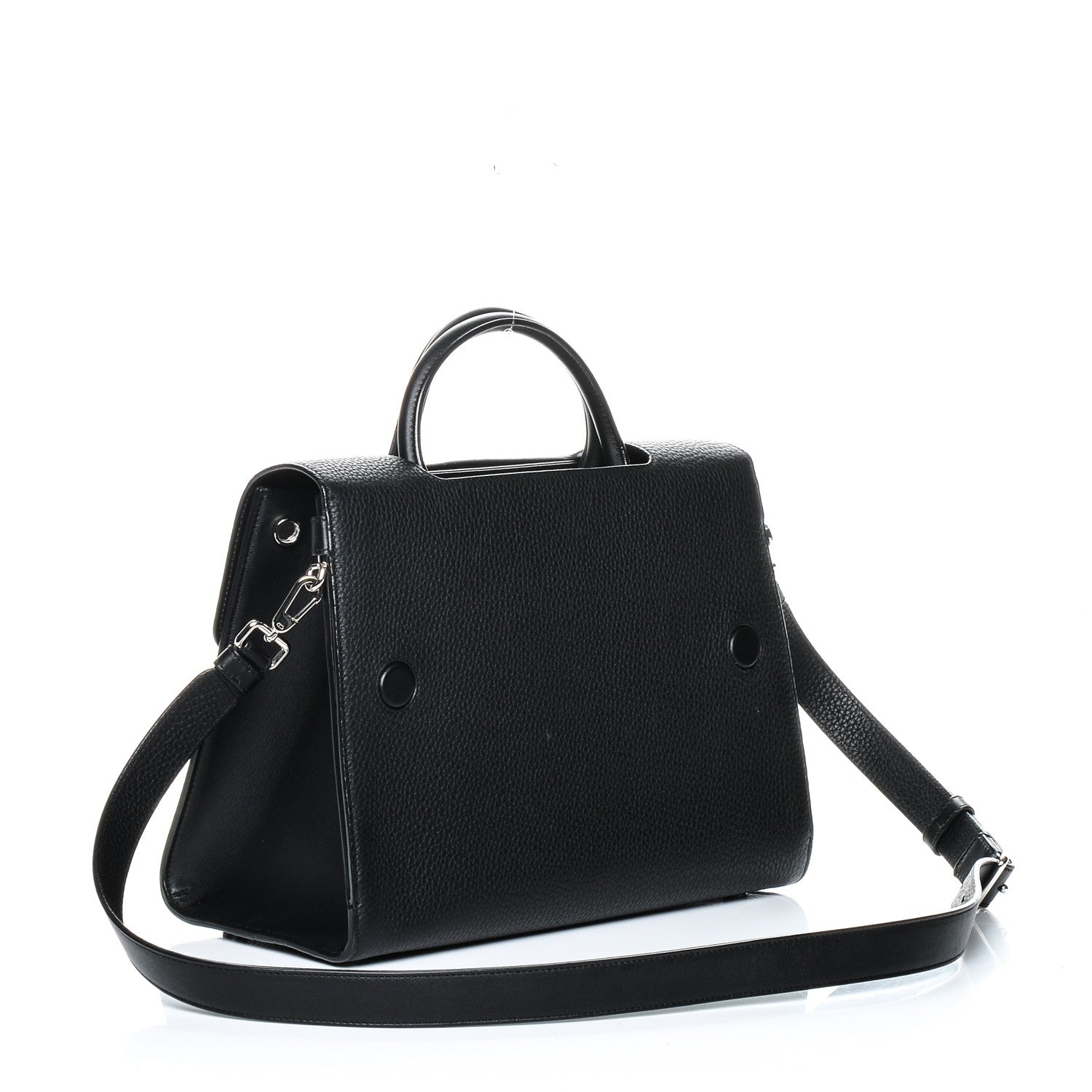 Christian Dior Grained Calfskin Medium Diorever Flap Black 3 of 7