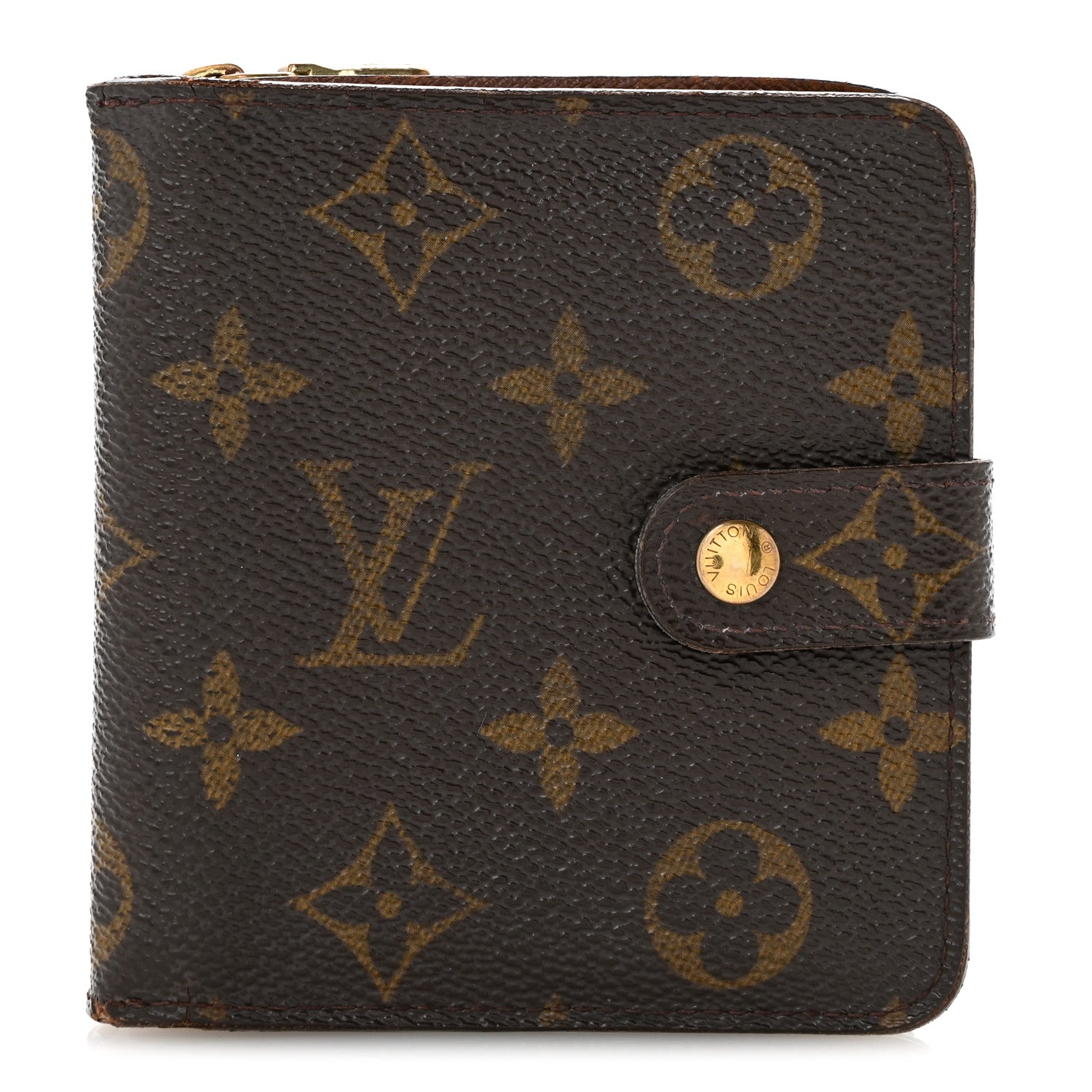 Louis Vuitton Monogram Compact Zippe Zipped Wallet 1 of 11