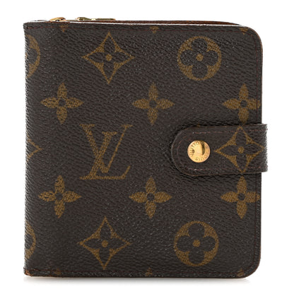 Louis Vuitton Monogram Compact Zippe Zipped Wallet 1 of 11