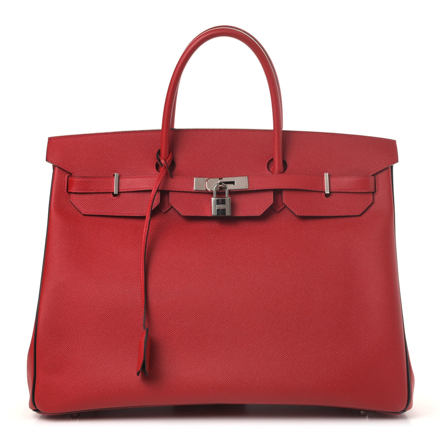 Epsom Horseshoe Birkin 40 Rouge Casaque Black