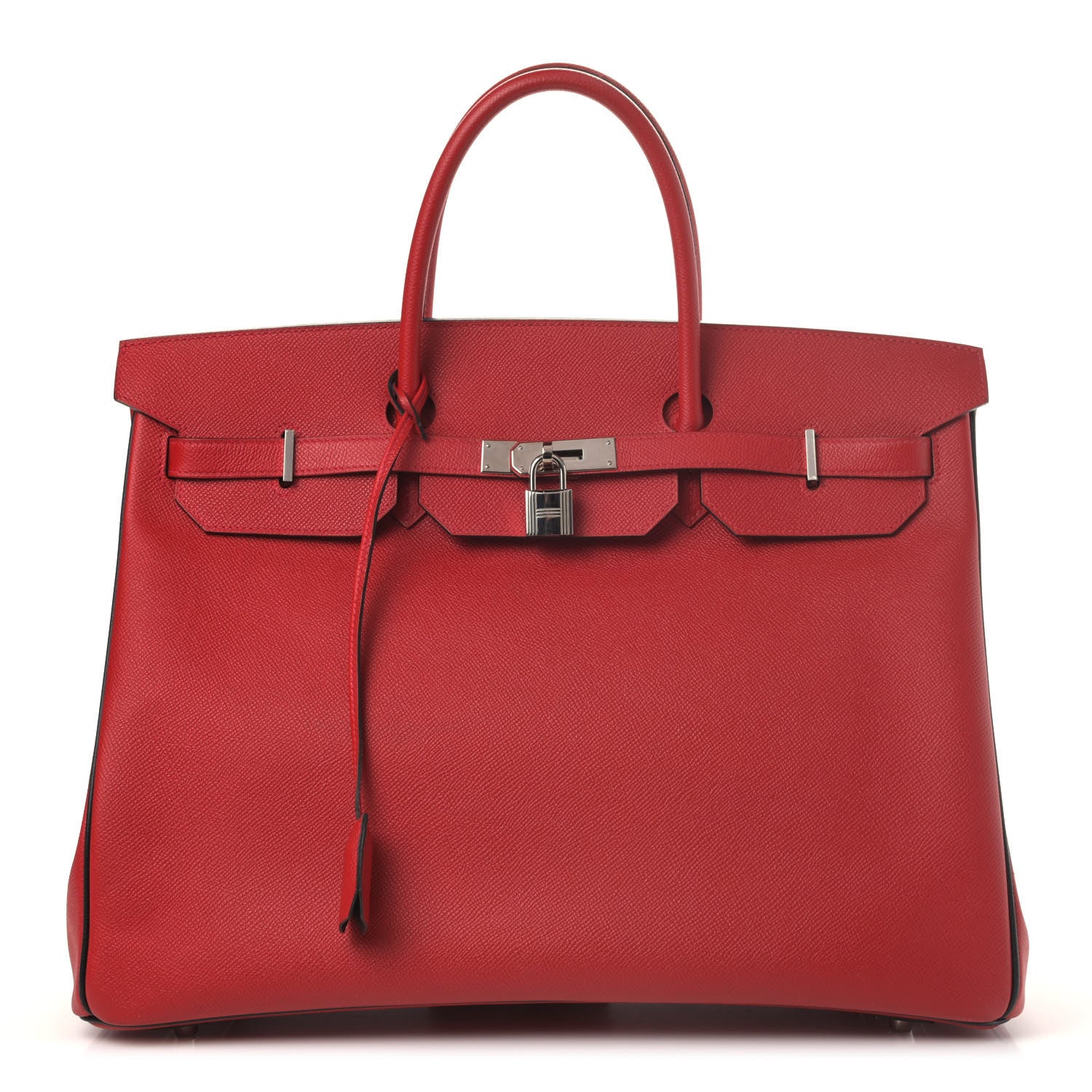 Hermes Epsom Horseshoe Birkin 40 Rouge Casaque Black 1 of 37