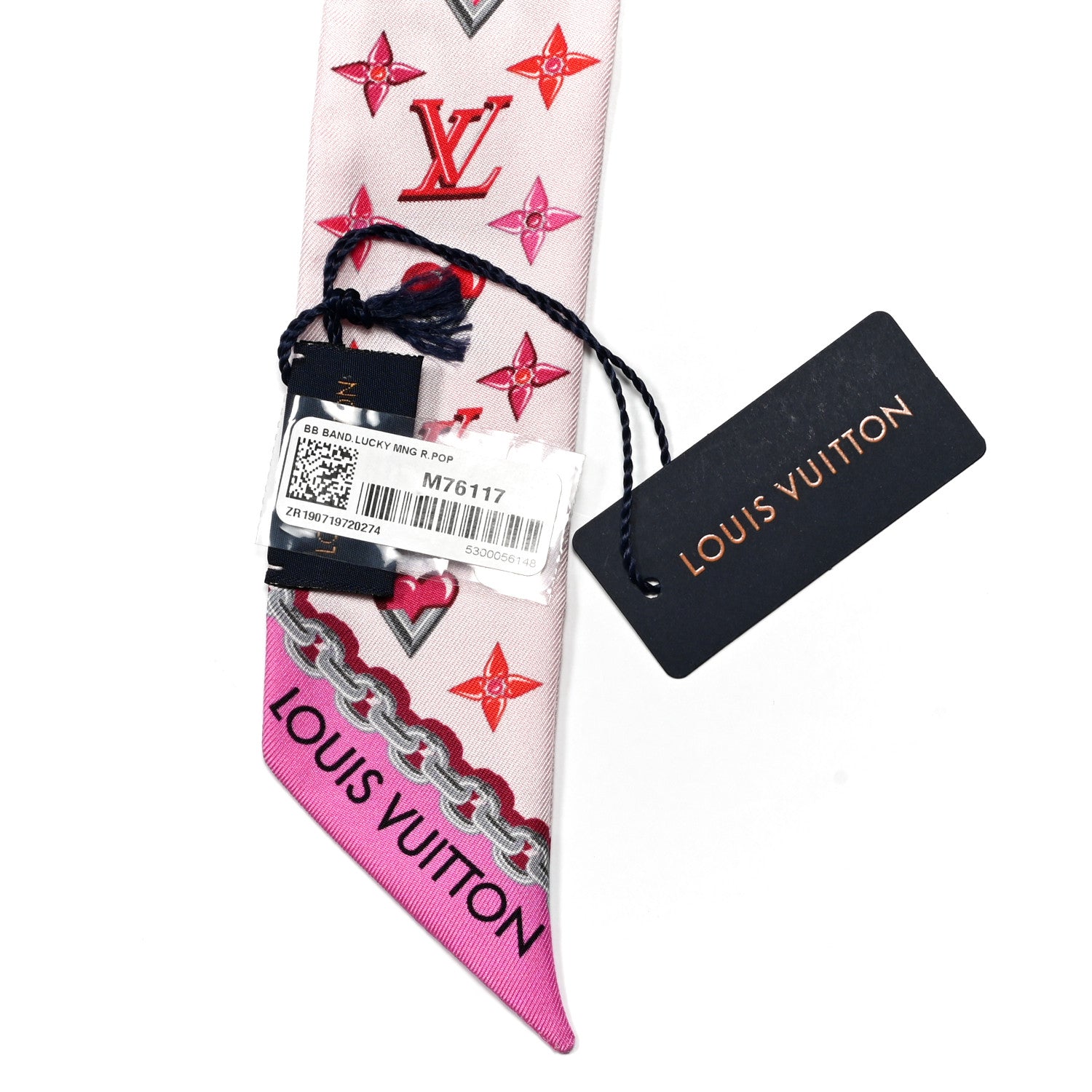 Louis Vuitton Silk Lucky Monogram BB Bandeau Rose Pop 3 of 3