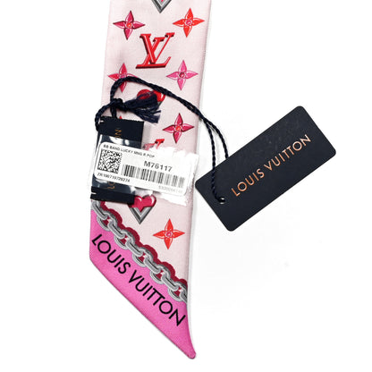 Louis Vuitton Silk Lucky Monogram BB Bandeau Rose Pop 3 of 3