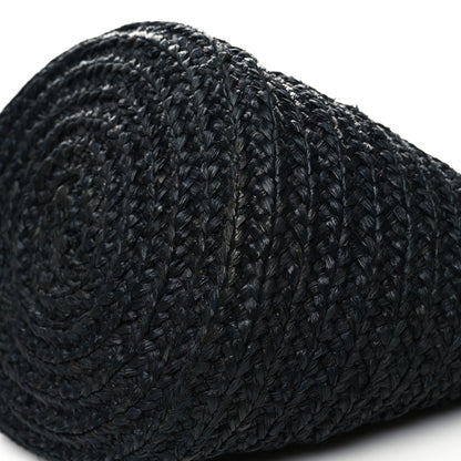 Saint Laurent Raffia Medium Panier Bag Black 9 of 11
