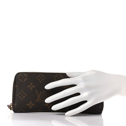 Louis Vuitton Monogram Clemence Wallet Fuchsia 2 of 7