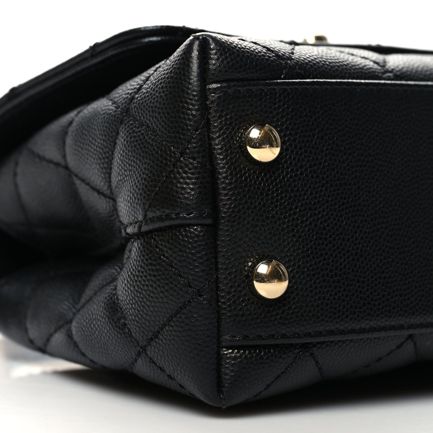 Caviar Quilted Extra Mini Coco Handle Flap Black