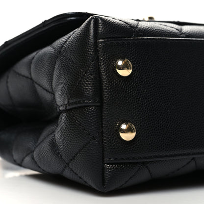 Chanel Caviar Quilted Extra Mini Coco Handle Flap Black 9 of 11