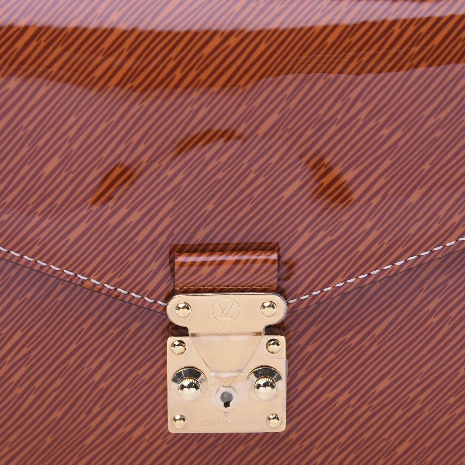 Louis Vuitton Shiny Epi Monogram Pochette Metis Mini Brown 10 of 12