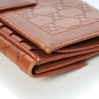 Gucci Guccissima Punch Continental Flap Wallet Brown 9 of 11