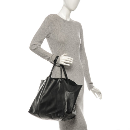 Celine Lambskin Horizontal Cabas Bag Black 2 of 12