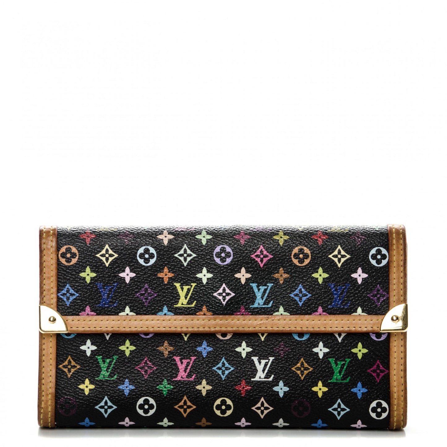 Monogram Multicolor Porte Tresor International Wallet Black