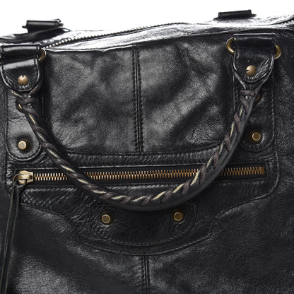Balenciaga Agneau Classic Hardware Weekender Black 17 of 21