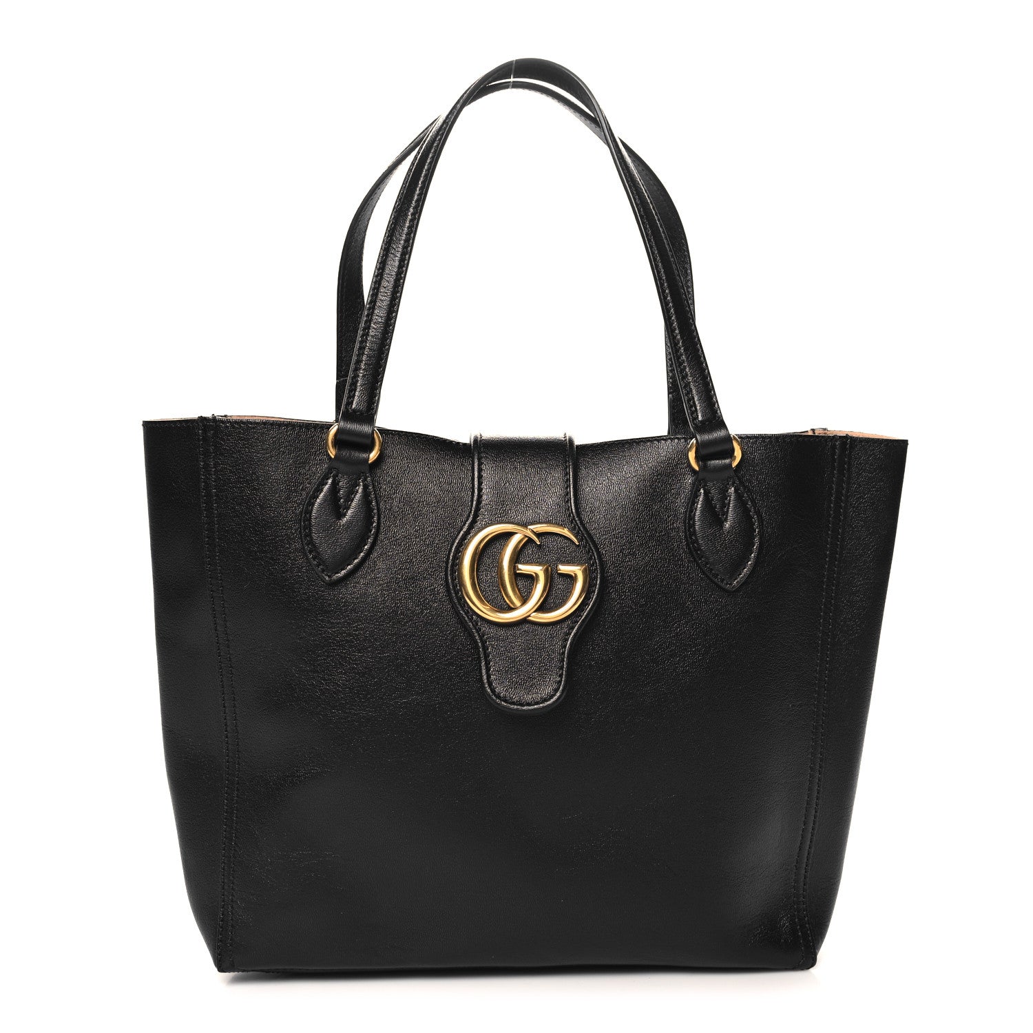 Gucci New Sakai Calfskin Lux Small Dahlia Tote Black 1 of 11