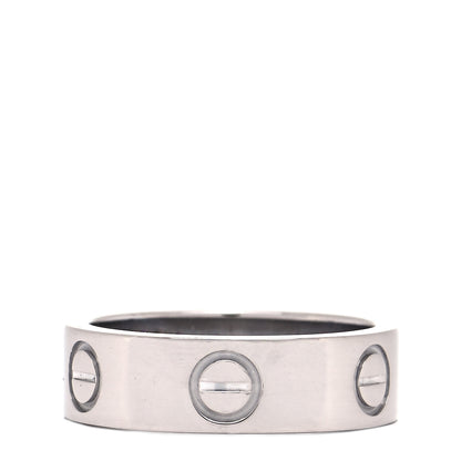 Cartier 18K White Gold 5.5mm LOVE Ring 50 5.25 3 of 4