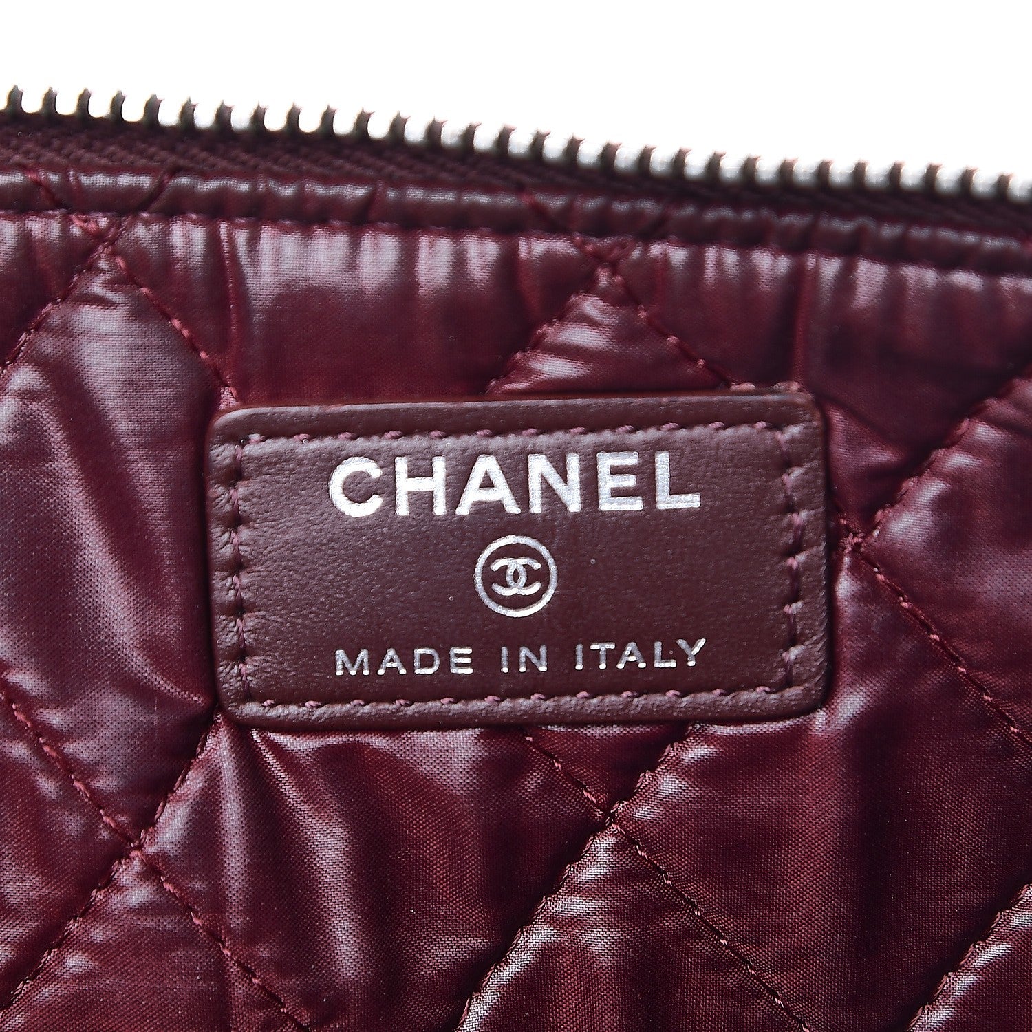 Chanel Caviar Quilted Large Slide Pouch Black 6 of 10