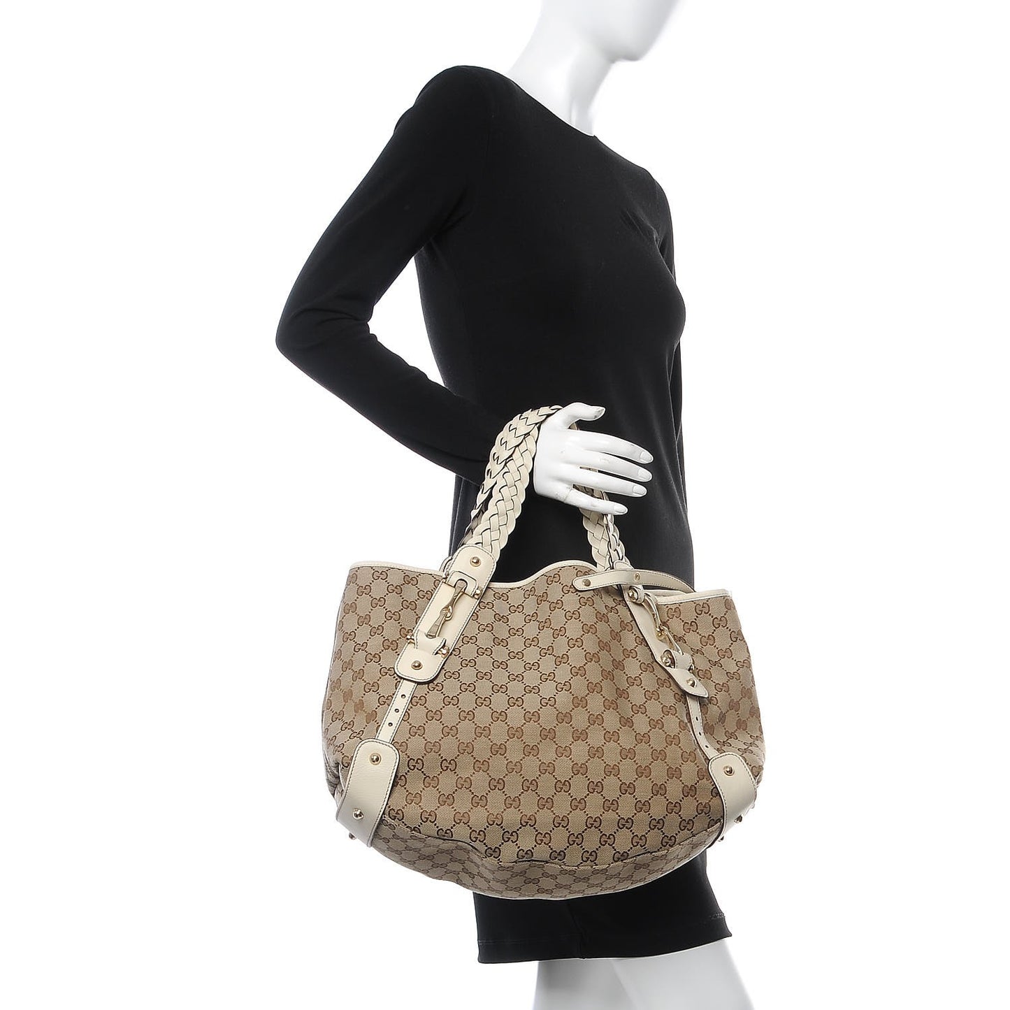 Monogram Medium Pelham Shoulder Bag Off White