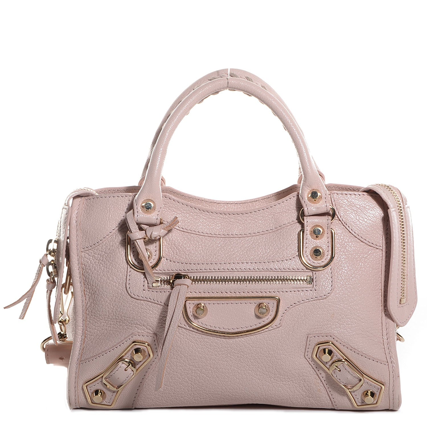 Balenciaga Chevre Gold Metallic Edge Hardware Mini City Rose Aubepine Bois de Rose 1 of 14