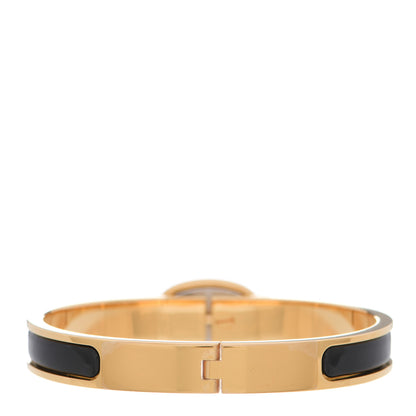 Hermes Enamel Mini Clic Chaine d'Ancre Bracelet PM Black 3 of 5