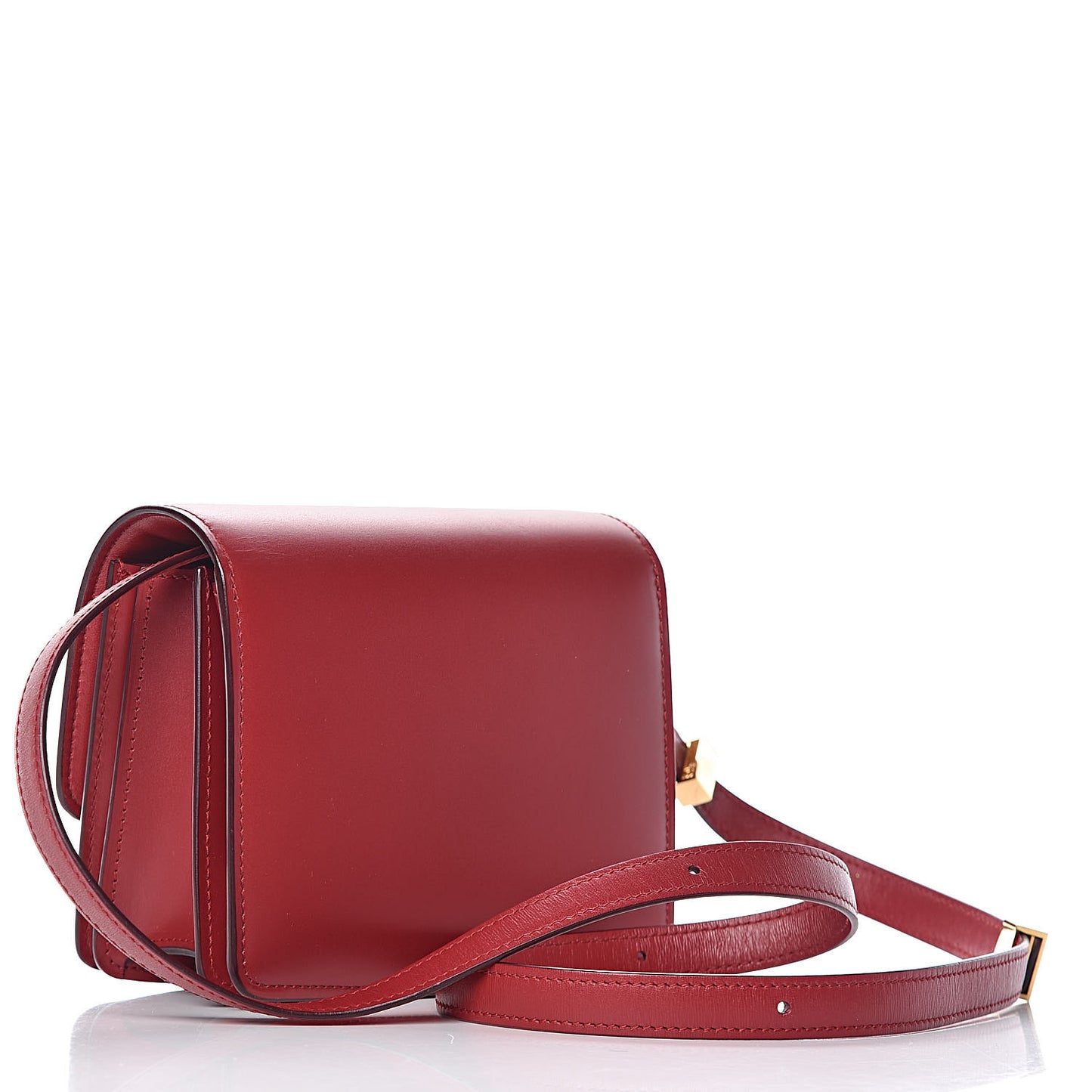 Box Calfskin Small Classic Box Flap Bag Red