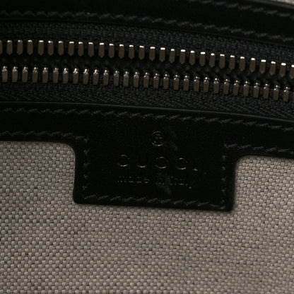 Gucci Calfskin GG Tennis Embossed Tote Bag Black 6 of 10