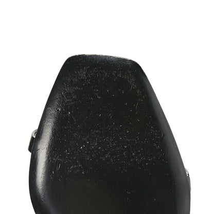 Saint Laurent Patent Calfskin Opyum 110 Sandals 37.5 Black Gold 9 of 10