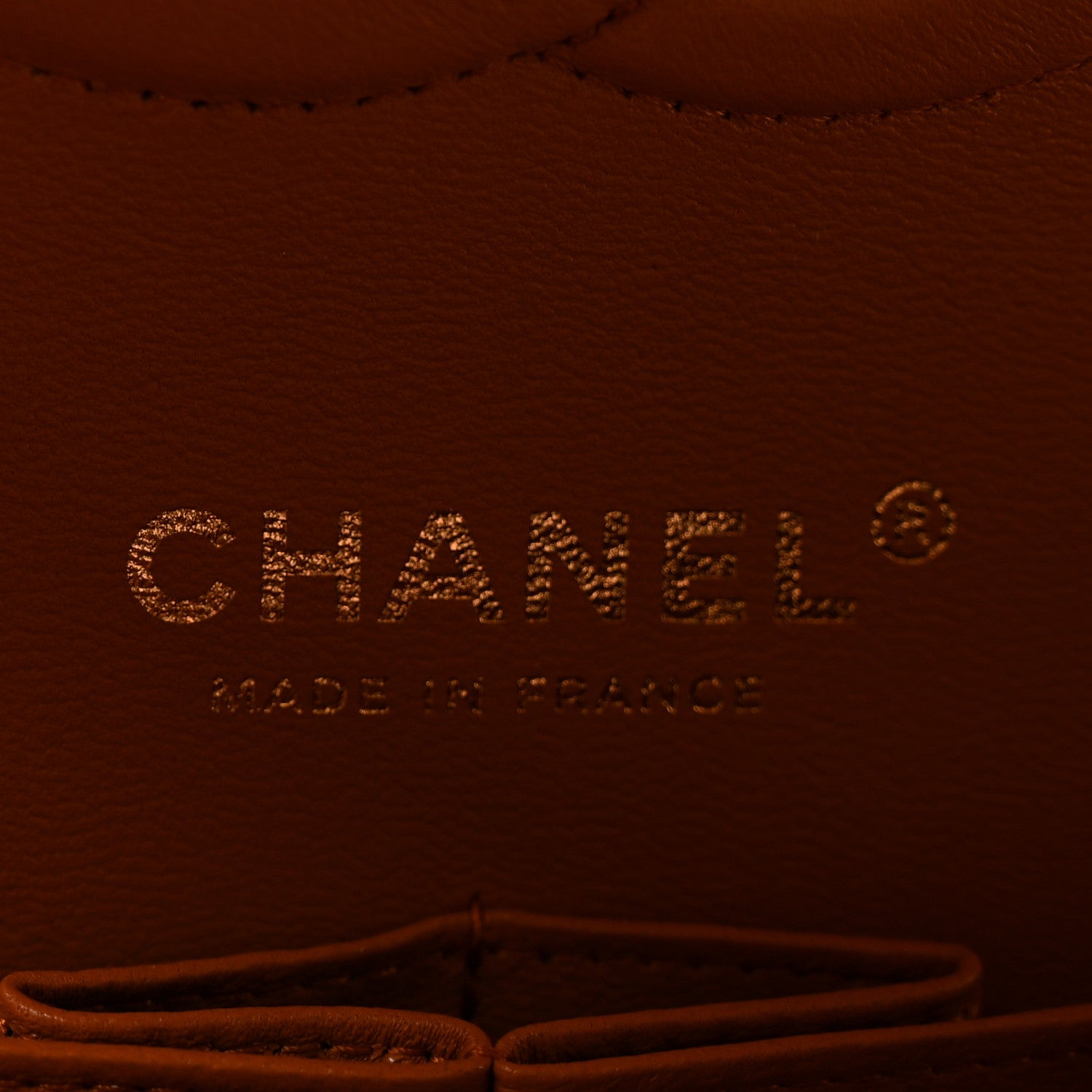 Chanel Caviar Quilted Medium Double Flap Light Brown 6 of 11