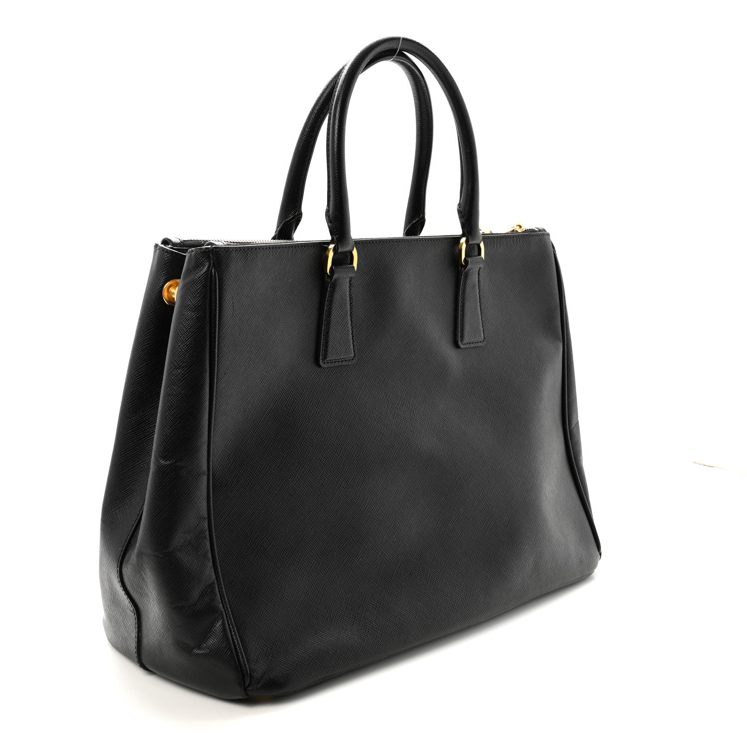 Prada Saffiano Large Galleria Double Zip Tote Black 2 of 8