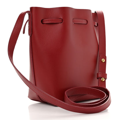Mansur Gavriel Calfskin Mini Mini Bucket Bag Burgundy 3 of 10