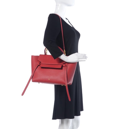 Celine Grained Calfskin Mini Belt Bag Coquelicot 2 of 7