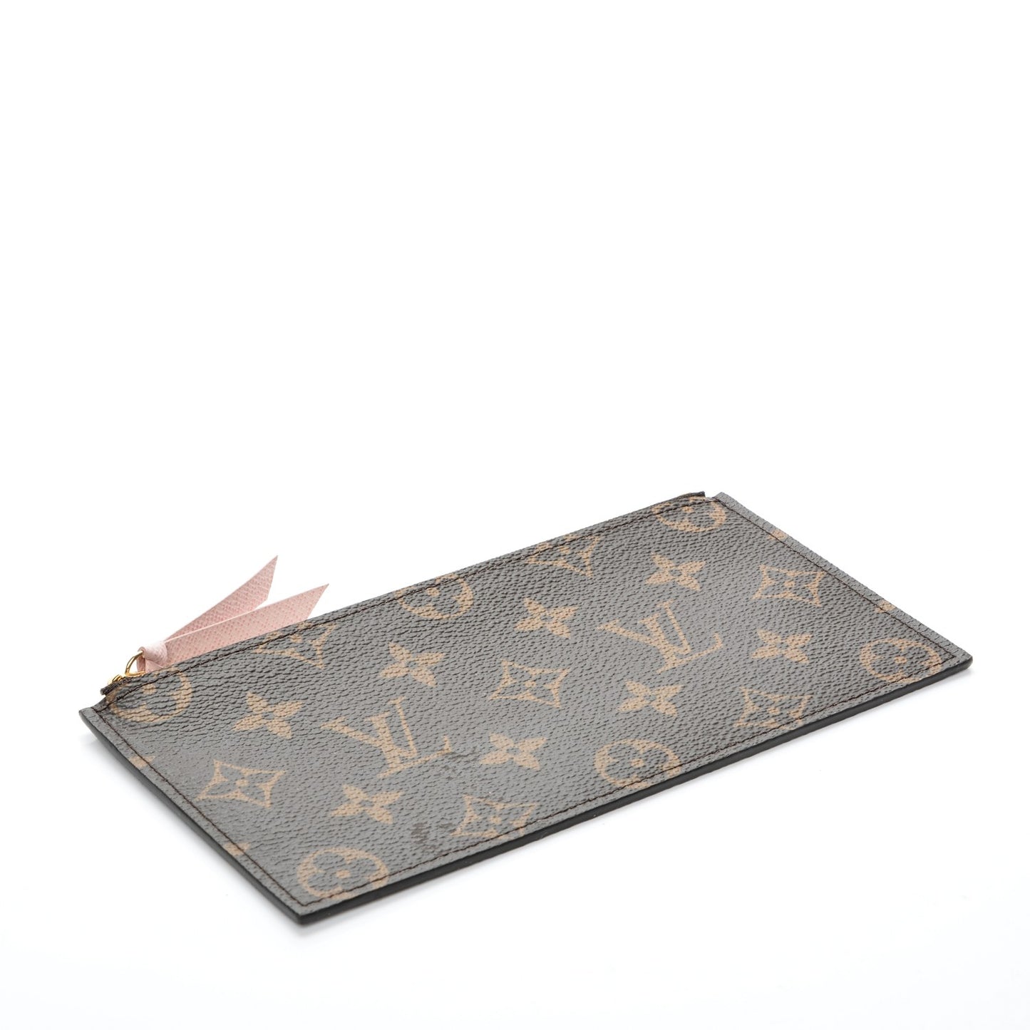 Monogram Felicie Chain Wallet Zippered Insert Rose Ballerine