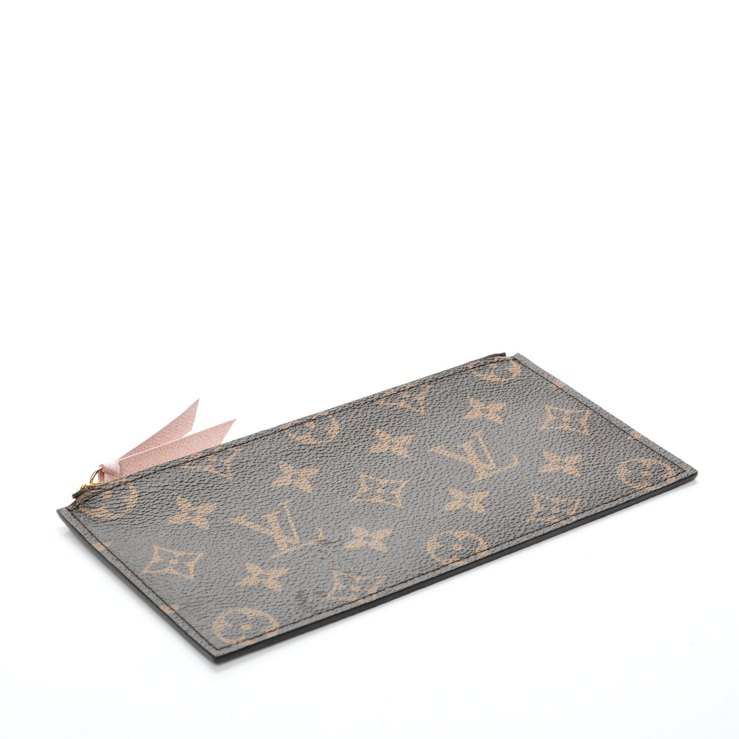 Louis Vuitton Monogram Felicie Chain Wallet Zippered Insert Rose Ballerine 4 of 6