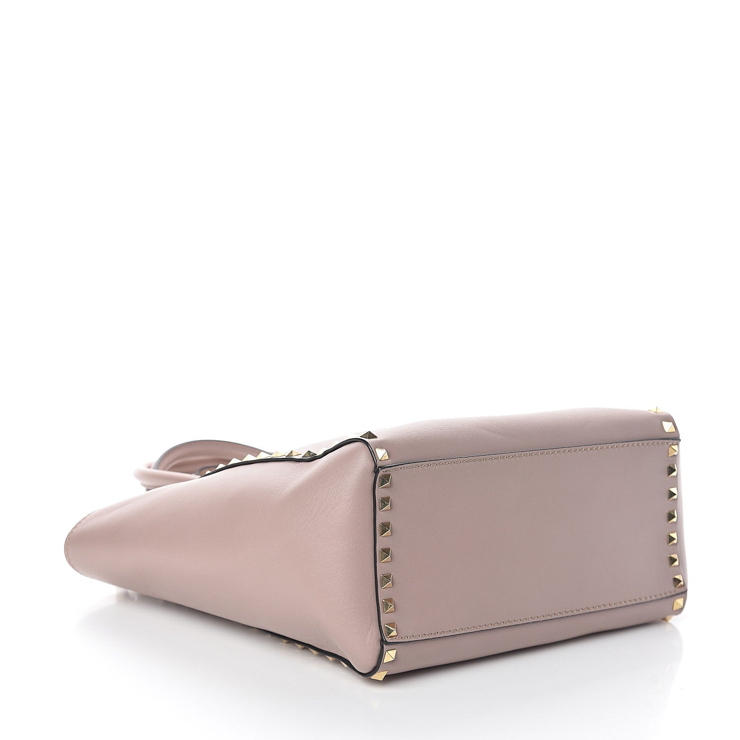 Valentino Garavani Vitello Rockstud Double Handle Tote Poudre 3 of 8