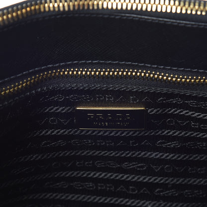 Prada Saffiano Medium Galleria Double Zip Tote Black 10 of 12