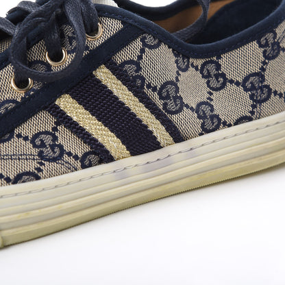 Gucci Monogram Web Sneakers 39 Navy Blue 14 of 15