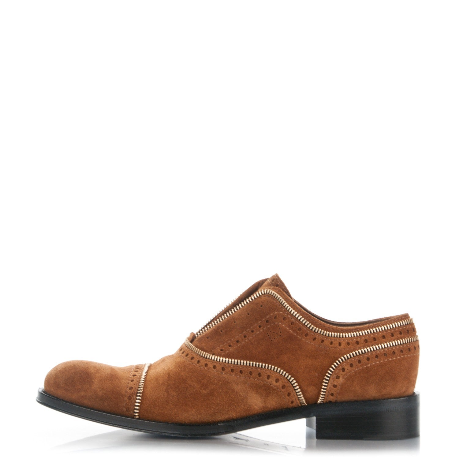 Louis Vuitton Suede Tomboy Richelieu Flats 41 Cognac 1 of 8