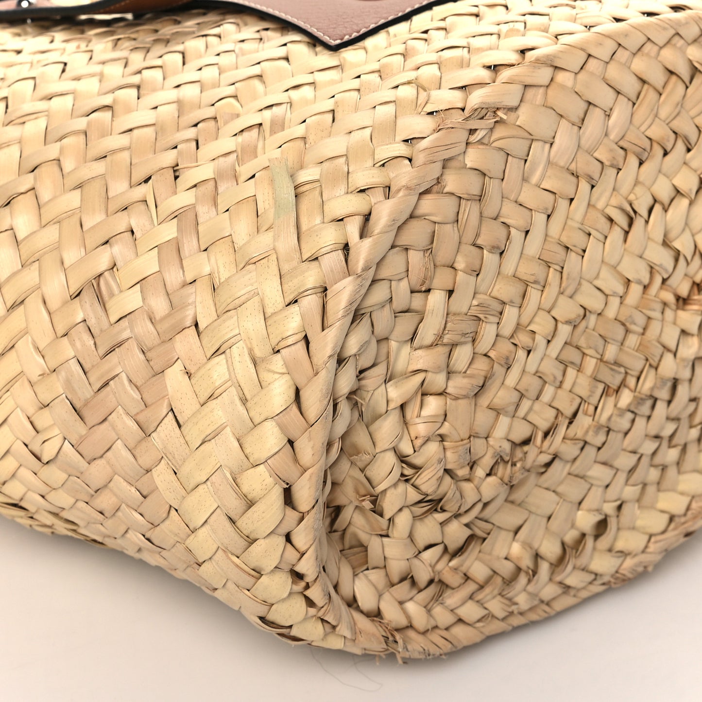 Raffia Basket Tote Bag Natural Tan