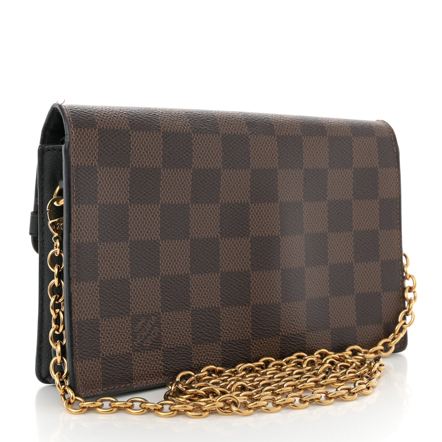 Damier Ebene Vavin Chain Wallet Black