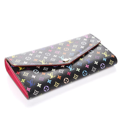 Louis Vuitton Monogram Multicolor Sarah Wallet NM Black Grenade 4 of 7
