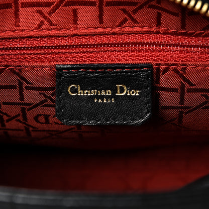 Christian Dior Lambskin Cannage Medium Lady Dior Black 5 of 12