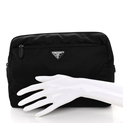 Prada Re-Nylon Saffiano Travel Pouch Black Astrale 2 of 9