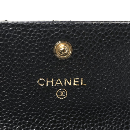 Chanel Caviar Quilted Flap Card Holder Black 6 of 9