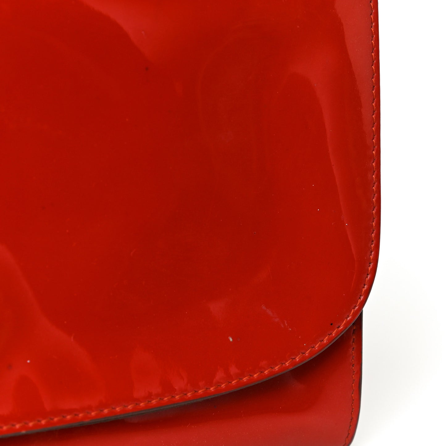 Spazzolato Flap Shoulder Bag Rosso