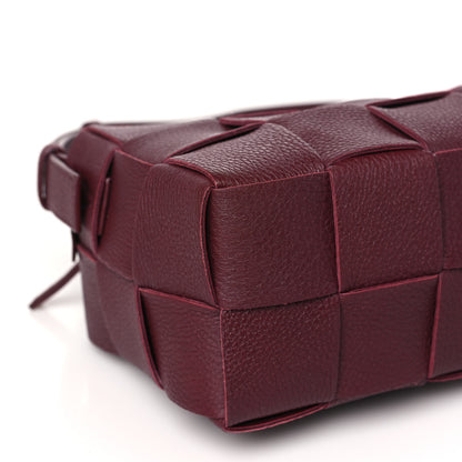 Bottega Veneta Grained Calfskin Maxi Intrecciato Brick Cassette Bag Bordeaux 9 of 10