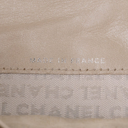 Chanel Calfskin Quilted Cambon Yen Wallet Pearl 6 of 11