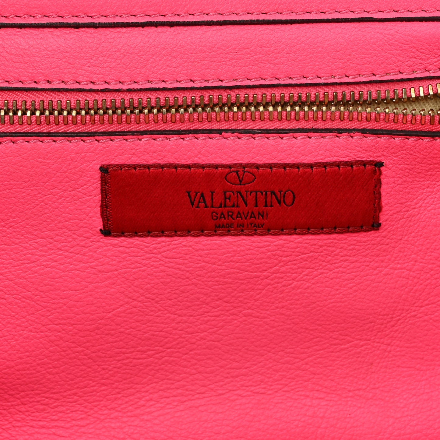 Vitello Small Rockstud Tote Fuxia Fluo