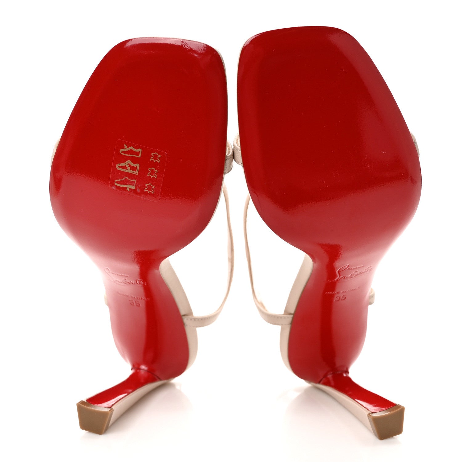 Christian Louboutin Nappa Condora 85 Sandals 35 Leche 5 of 8