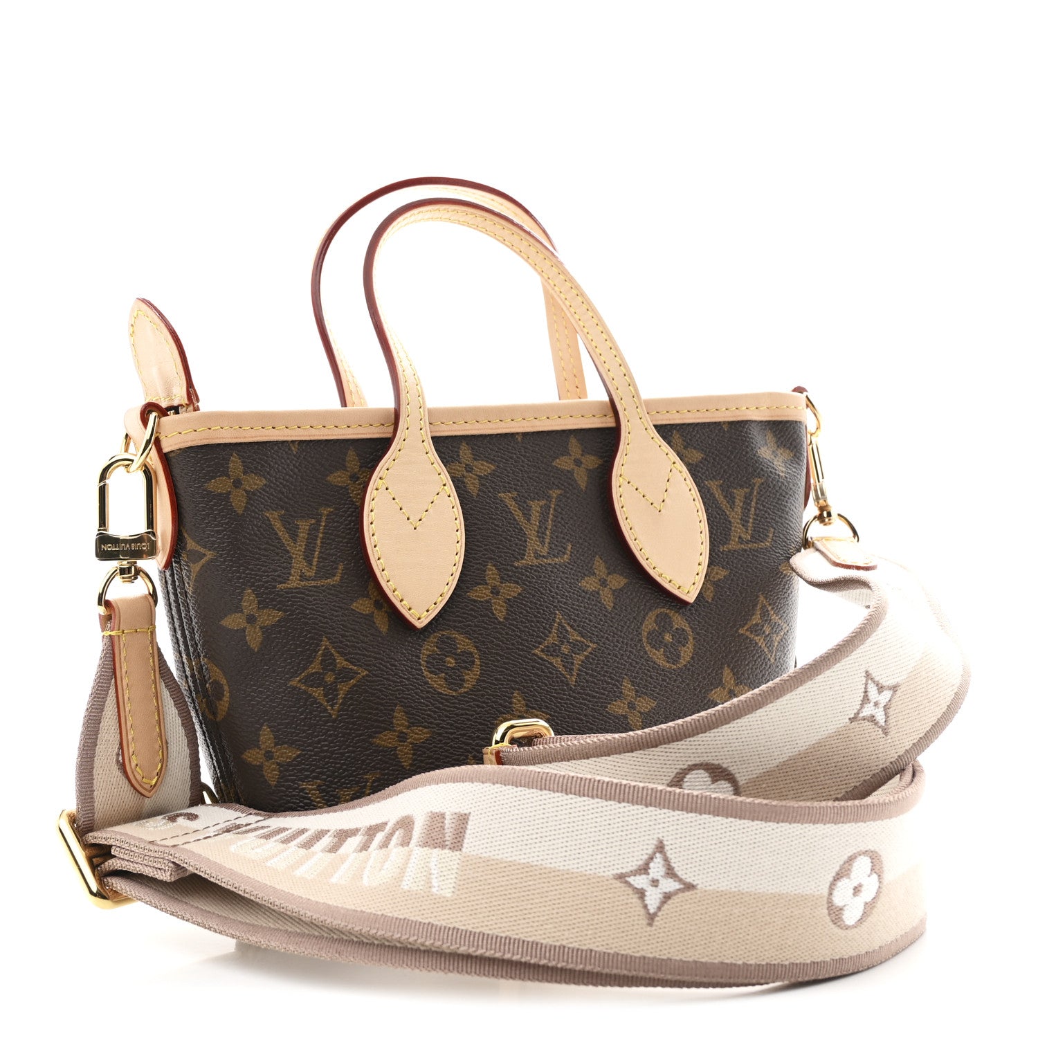 Louis Vuitton Monogram Neverfull BB Beige 3 of 10