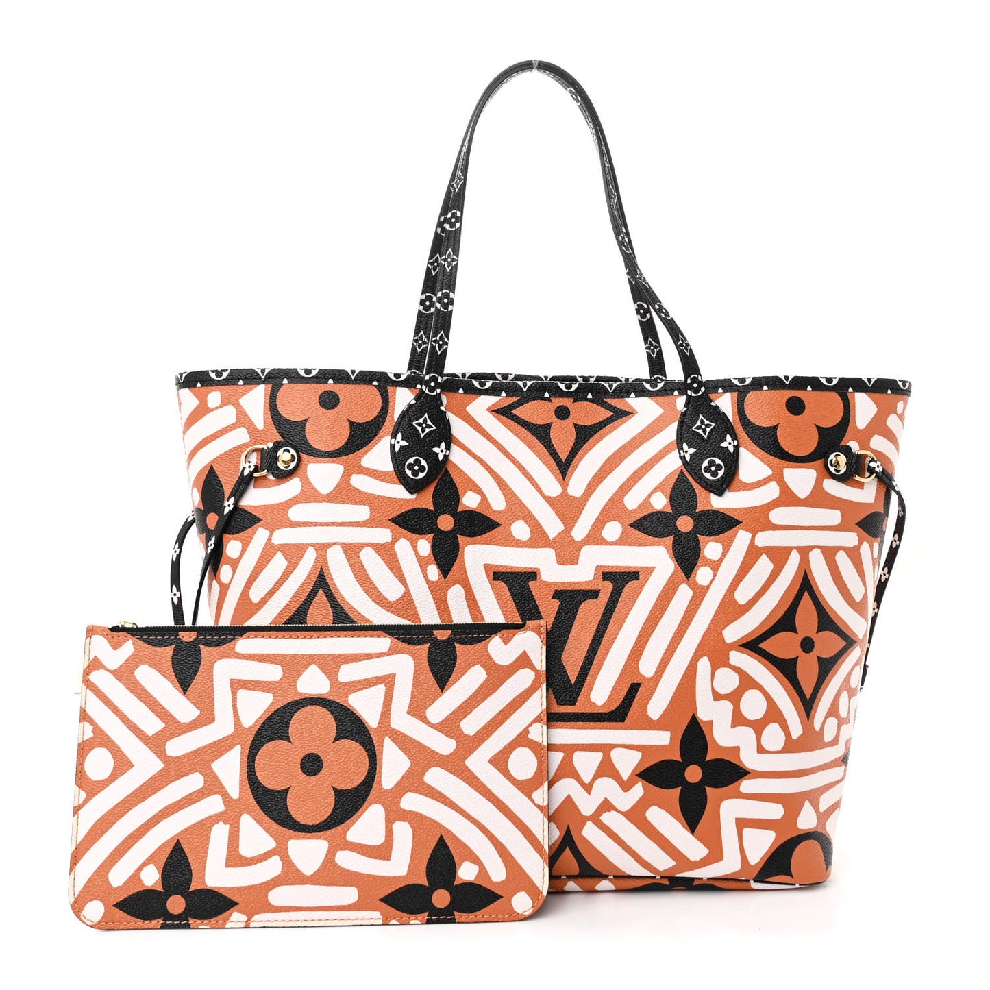 Monogram Giant Crafty Neverfull MM Creme Caramel