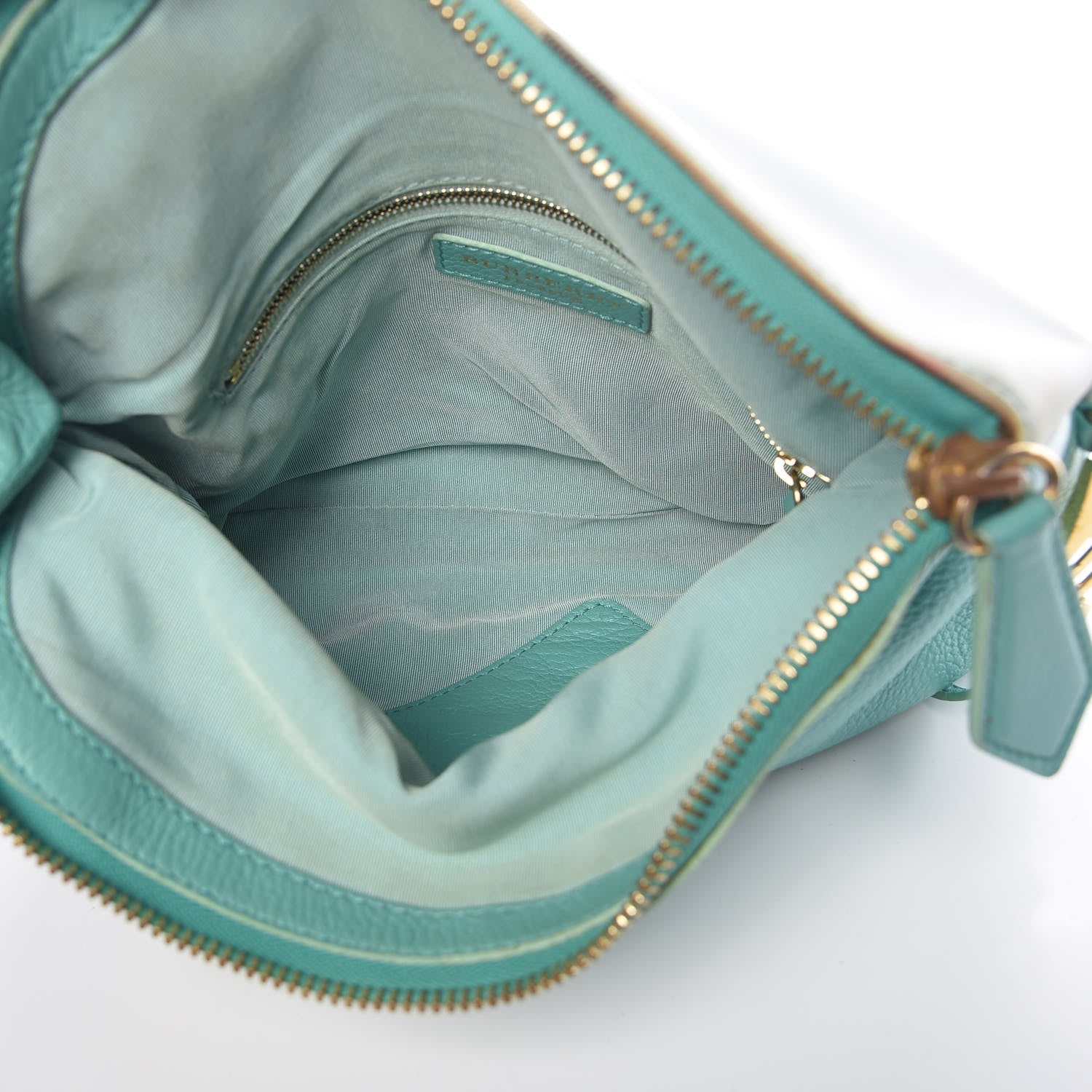 Burberry Deerskin House Check Fold Over Crossbody Bright Mint 5 of 15